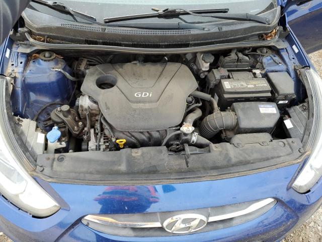 KMHCT4AE0GU015117 - 2016 HYUNDAI ACCENT SE BLUE photo 11