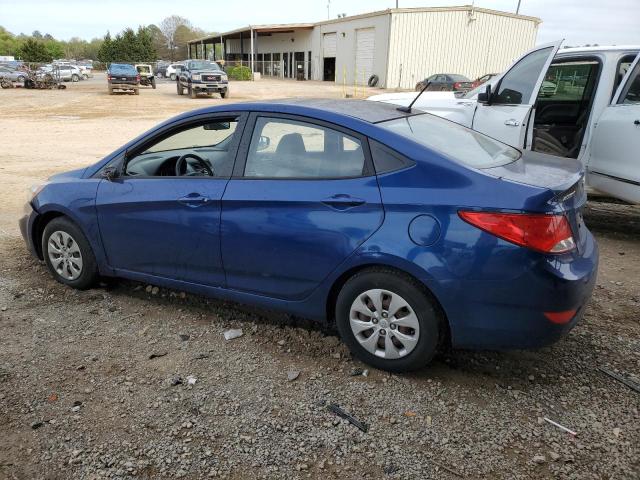 KMHCT4AE0GU015117 - 2016 HYUNDAI ACCENT SE BLUE photo 2