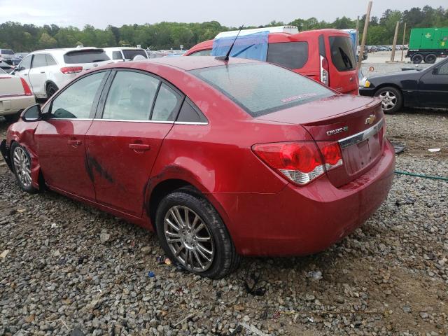 1G1PJ5SC3C7364272 - 2012 CHEVROLET CRUZE ECO BURGUNDY photo 2