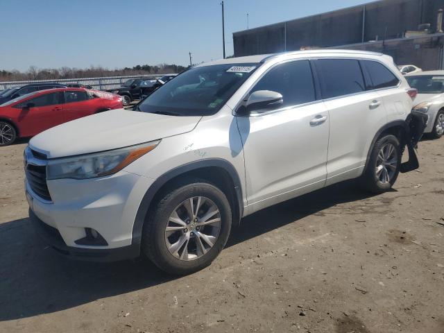 5TDJKRFH1FS200598 - 2015 TOYOTA HIGHLANDER XLE 白色 照片 1