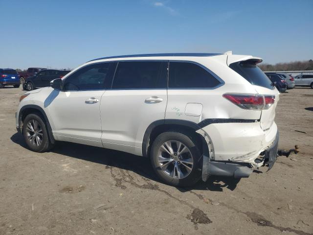 5TDJKRFH1FS200598 - 2015 TOYOTA HIGHLANDER XLE 白色 照片 2