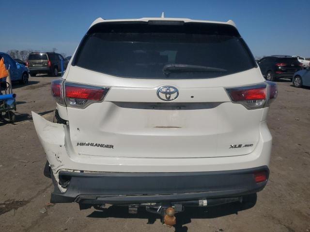 5TDJKRFH1FS200598 - 2015 TOYOTA HIGHLANDER XLE 白色 照片 6