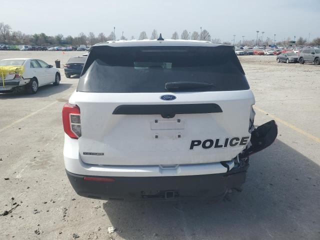 1FM5K8AB8LGA71422 - 2020 FORD EXPLORER POLICE INTERCEPTOR WHITE photo 6