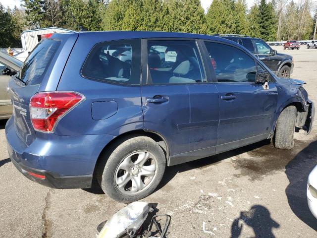 JF2SJAACXEH518017 - 2014 SUBARU FORESTER 2.5I BLUE photo 3