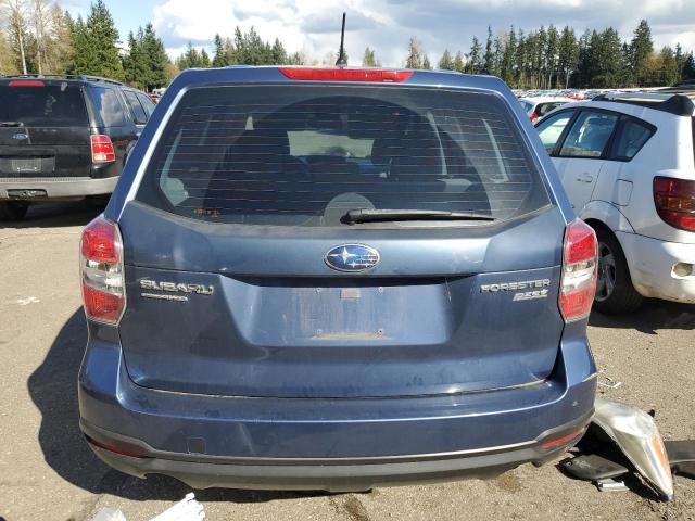 JF2SJAACXEH518017 - 2014 SUBARU FORESTER 2.5I BLUE photo 6