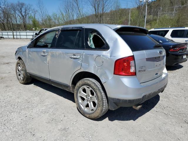 2FMDK4JC7DBB81478 - 2013 FORD EDGE SEL SILVER photo 2