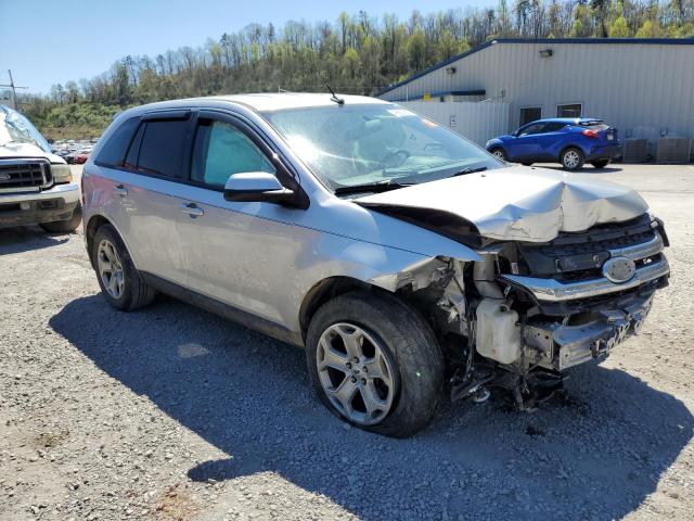 2FMDK4JC7DBB81478 - 2013 FORD EDGE SEL SILVER photo 4