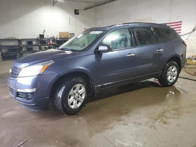 1GNKRFKD8DJ162824 - 2013 CHEVROLET TRAVERSE LS BLUE photo 1