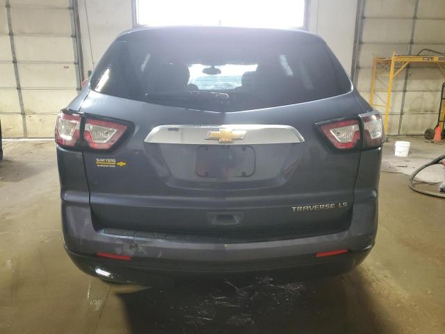 1GNKRFKD8DJ162824 - 2013 CHEVROLET TRAVERSE LS BLUE photo 6