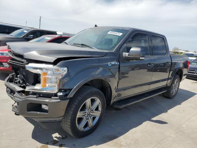 1FTEW1E55KKC83615 - 2019 FORD F150 SUPERCREW GRAY photo 1