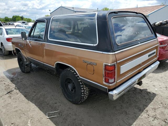 1B4GW12W3FS614006 - 1985 DODGE RAMCHARGER AW-100 TAN photo 2