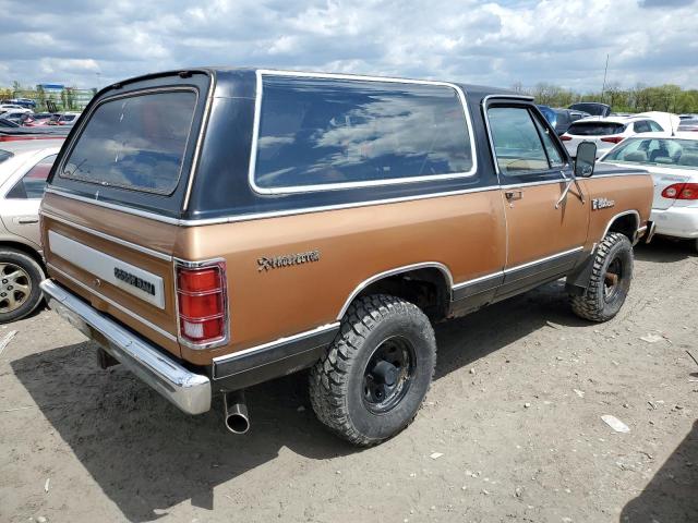 1B4GW12W3FS614006 - 1985 DODGE RAMCHARGER AW-100 TAN photo 3