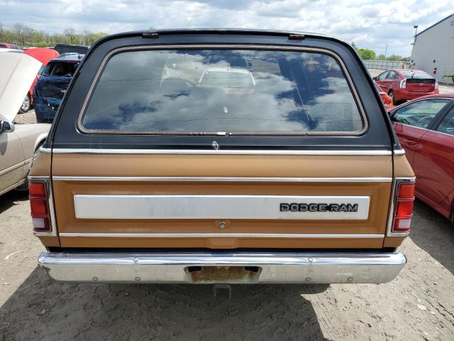 1B4GW12W3FS614006 - 1985 DODGE RAMCHARGER AW-100 TAN photo 6