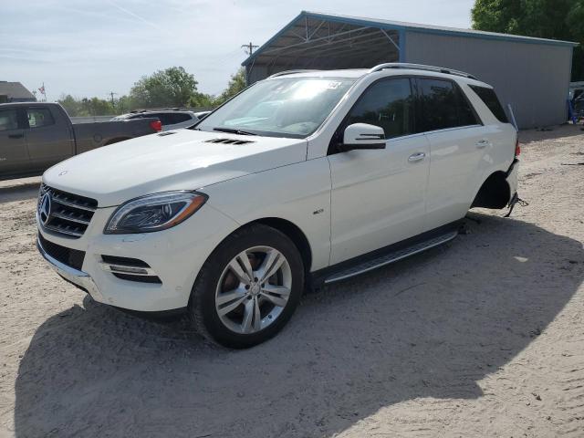 4JGDA5HB6CA095479 - 2012 MERCEDES-BENZ ML 350 4MATIC WHITE photo 1