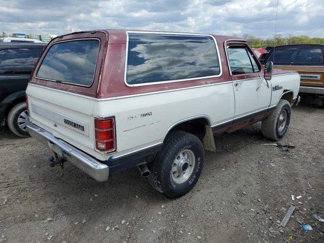 1B4GW12T4FS525132 - 1985 DODGE RAMCHARGER AW-100 TWO TONE photo 3