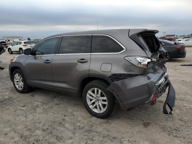 5TDZARFH6GS023179 - 2016 TOYOTA HIGHLANDER LE GRAY photo 2