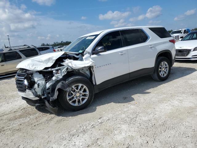 1GNERFKW0MJ232525 - 2021 CHEVROLET TRAVERSE LS WHITE photo 1