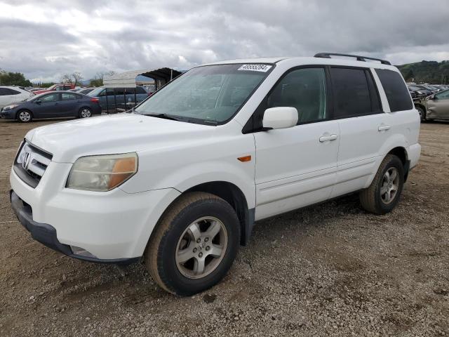 2HKYF18586H560089 - 2006 HONDA PILOT EX WHITE photo 1