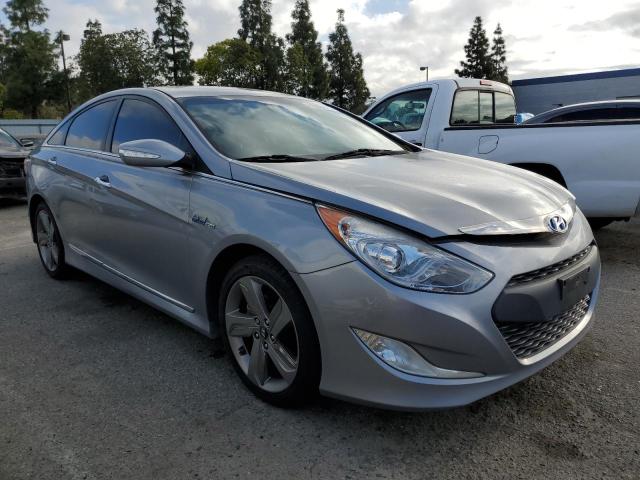 KMHEC4A47FA137957 - 2015 HYUNDAI SONATA HYBRID SILVER photo 4