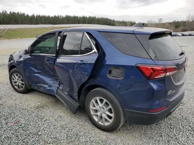 2GNAXKEV4N6111785 - 2022 CHEVROLET EQUINOX LT BLUE photo 2