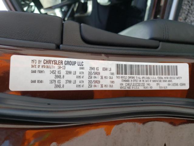 1C4RJFJG1EC321232 - 2014 JEEP GRAND CHER SUMMIT 棕色 照片 13