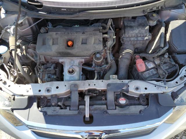 19XFB2F94CE050613 - 2012 HONDA CIVIC EXL ვერცხლისფერი ფოტო 11