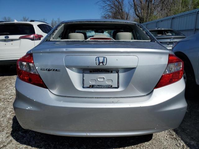 19XFB2F94CE050613 - 2012 HONDA CIVIC EXL ვერცხლისფერი ფოტო 6