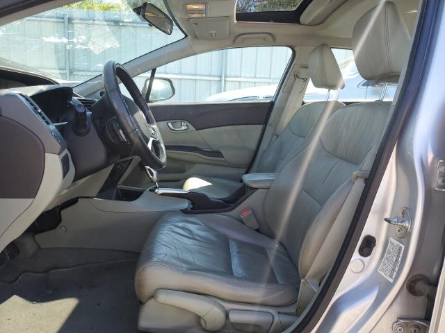 19XFB2F94CE050613 - 2012 HONDA CIVIC EXL ვერცხლისფერი ფოტო 7