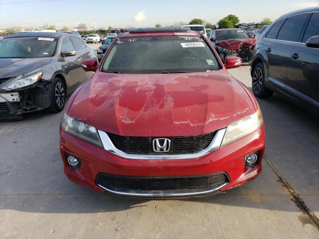 1HGCT2B80EA000294 - 2014 HONDA ACCORD EXL RED photo 5