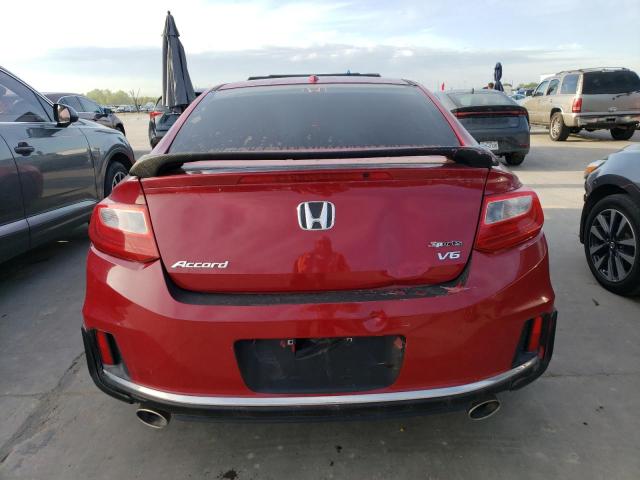 1HGCT2B80EA000294 - 2014 HONDA ACCORD EXL RED photo 6