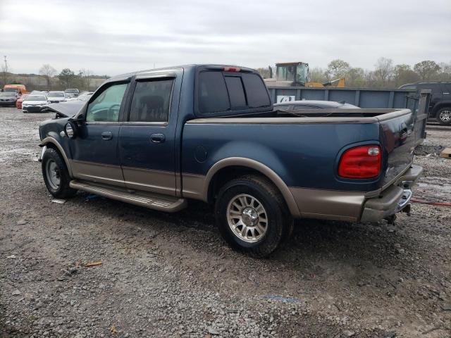 1FTRW07612KB90902 - 2002 FORD F150 SUPERCREW BLUE photo 2