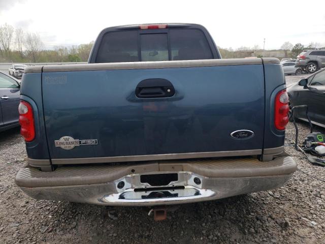 1FTRW07612KB90902 - 2002 FORD F150 SUPERCREW BLUE photo 6