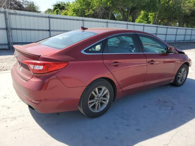 5NPE24AF0FH005270 - 2015 HYUNDAI SONATA SE BURGUNDY photo 3