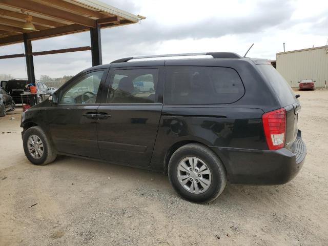 KNDMG4C76C6424510 - 2012 KIA SEDONA LX BLACK photo 2