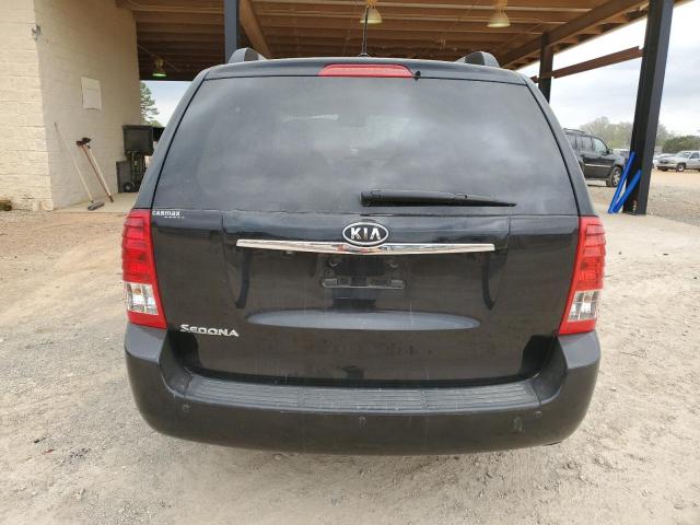 KNDMG4C76C6424510 - 2012 KIA SEDONA LX BLACK photo 6