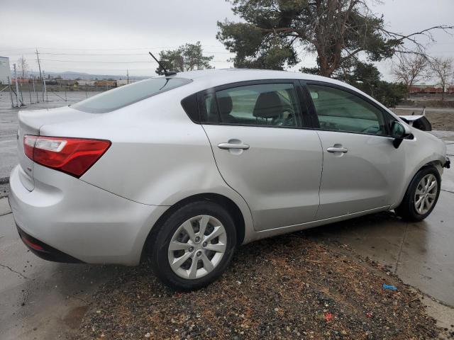 KNADM4A36E6363877 - 2014 KIA RIO LX SILVER photo 3