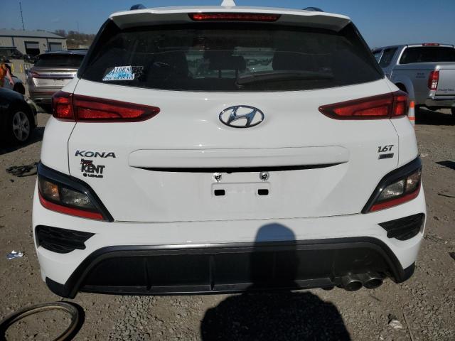 KM8K3CA33NU904348 - 2022 HYUNDAI KONA N LINE WHITE photo 6