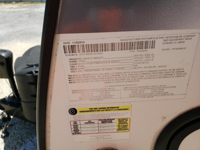 4YDT29528LD413915 - 2020 KEYSTONE PASSPORT 白色 照片 10