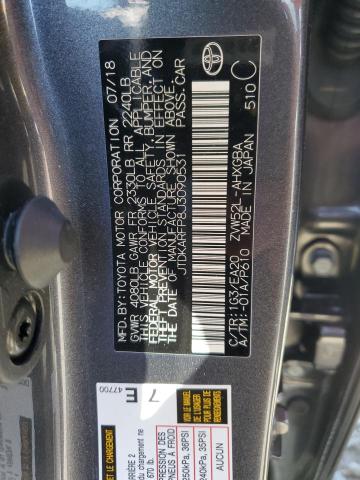 JTDKARFP8J3090531 - 2018 TOYOTA PRIUS PRIM 石墨色 照片 13