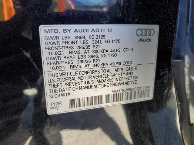 WA1DGBFE8DD011106 - 2013 AUDI Q7 PRESTIGE BLACK photo 13