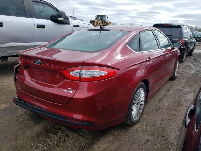 3FA6P0LU3GR338917 - 2016 FORD FUSION SE HYBRID BURGUNDY photo 3