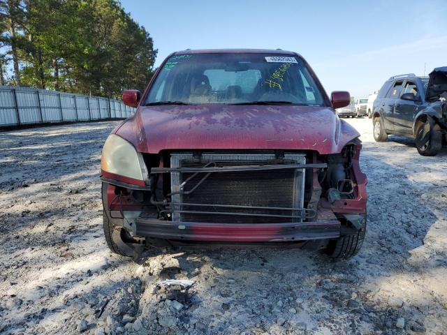 5FNYF18535B022333 - 2005 HONDA PILOT EXL MAROON photo 5