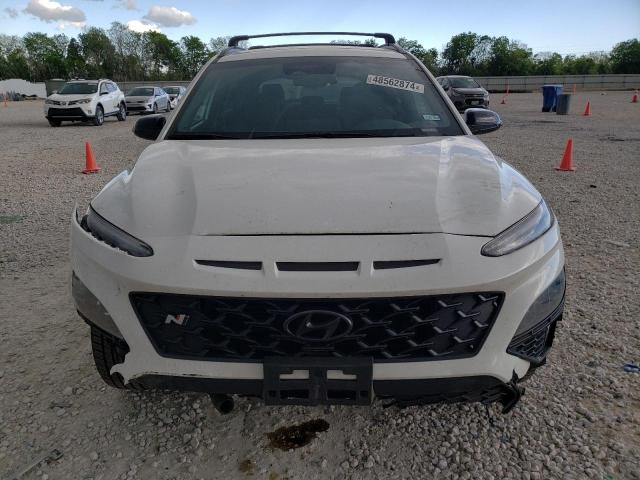 KM8KH3AC9PU007880 - 2023 HYUNDAI KONA N BASE WHITE photo 5