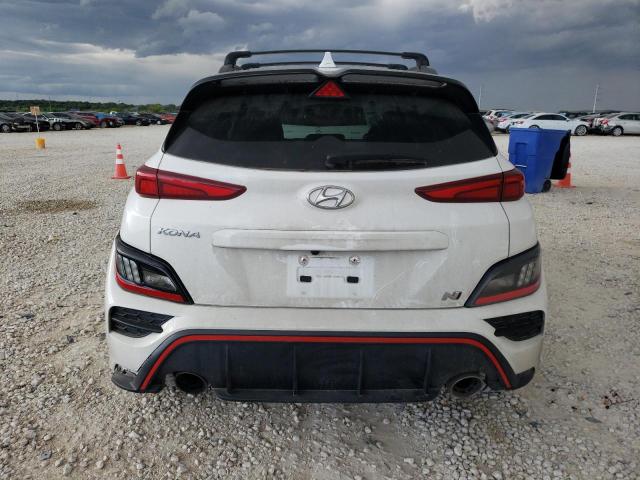 KM8KH3AC9PU007880 - 2023 HYUNDAI KONA N BASE WHITE photo 6