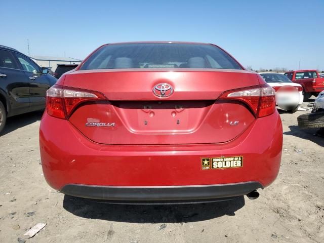 5YFBURHE0HP636520 - 2017 TOYOTA COROLLA L RED photo 6