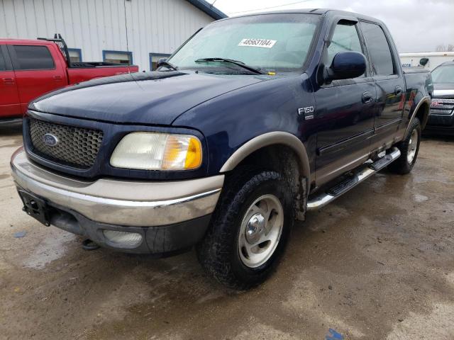 1FTRW08L23KD34690 - 2003 FORD F150 SUPERCREW BLUE photo 1