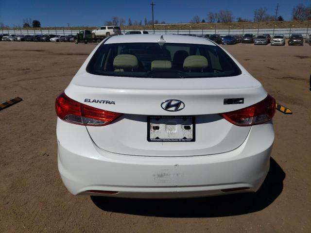 5NPDH4AE1DH371916 - 2013 HYUNDAI ELANTRA GLS WHITE photo 6