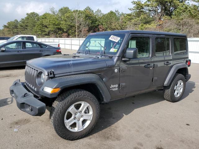 1C4HJXDGXJW253003 - 2018 JEEP WRANGLER U SPORT GRAY photo 1