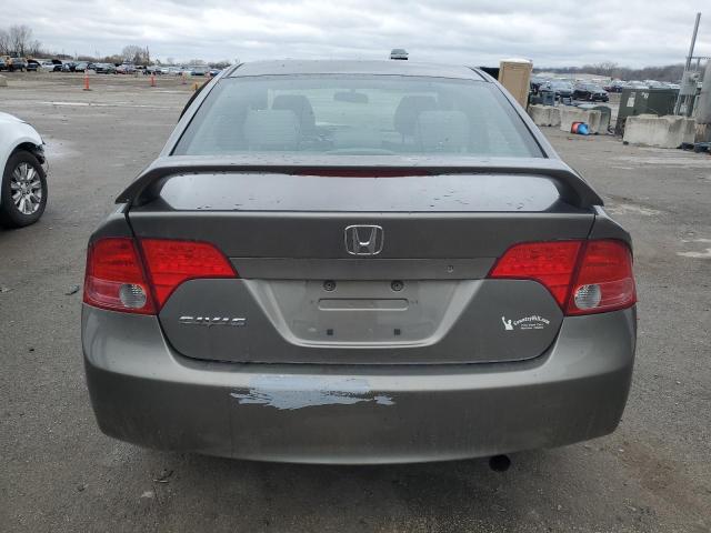 2HGFA165X8H335842 - 2008 HONDA CIVIC LX GRAY photo 6