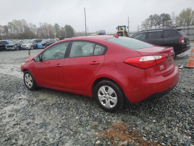 KNAFK4A65G5612445 - 2016 KIA FORTE LX RED photo 2